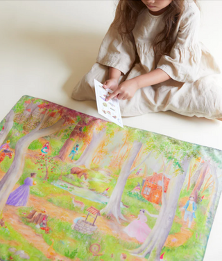 Let og finn lekesilke - eventyr - 54x74cm