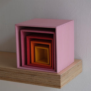 Sett med esker - rosa