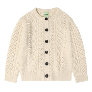 Aran Cardigan i merinoull