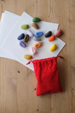 16 stk - Crayon Rocks i økologisk soyavoks
