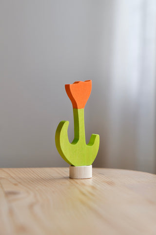 Tulipan til bursdagsring - oransje