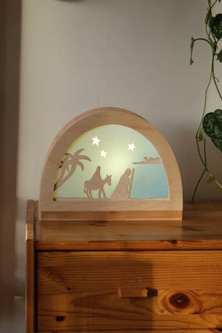 Advent-motiv til siluettlampe