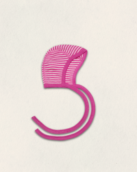 Lue - ull/silke - rosa striper