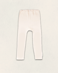 Leggings til barn - ull/silke - natur