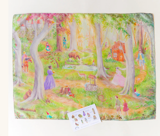 Let og finn lekesilke - eventyr - 54x74cm