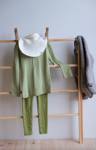 Leggings til barn - ull/silke