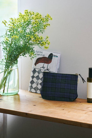 Liten taske med glidelås i lin - Chris