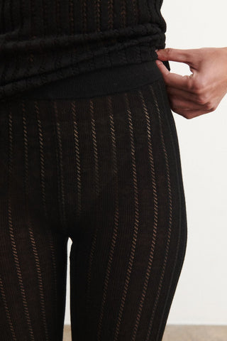 Pointelle Leggings i merinoull - Voksen