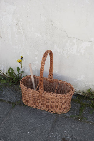 Flaskekurv i selje til 3 flasker