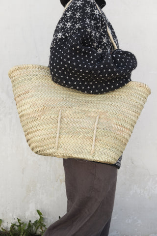 Palmebladveske - sisal håndtak