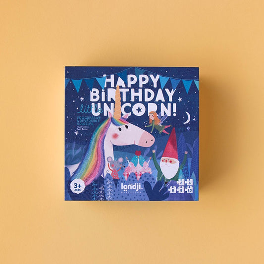 Puslespill - Happy birthday unicorn
