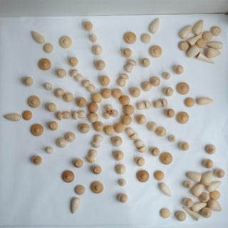 Natural Wood mandala - 120  deler