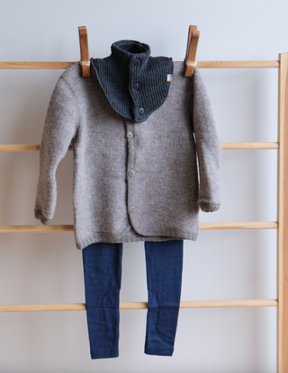 Leggings til barn - ull/silke