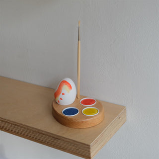 Stativ til eggmaling - ink. kost og maling