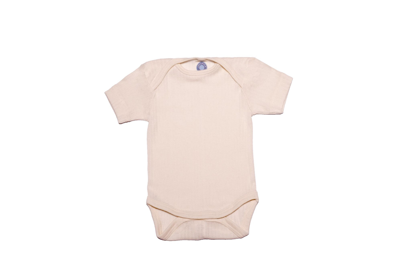 T-skjorte body - silke/ull/bomull - natur