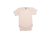 T-skjorte body - silke/ull/bomull - natur