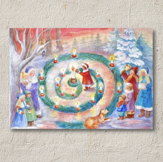 Liten papirkalender - Adventsspiral