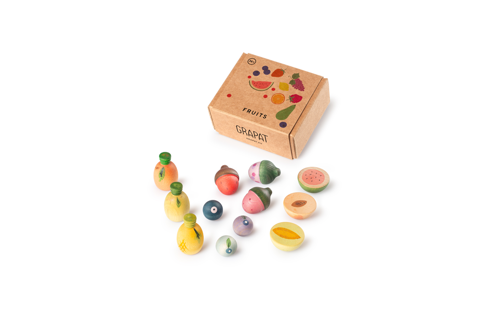 Fruits - sett med lekemat