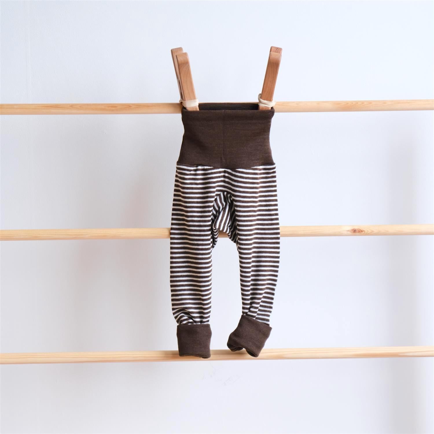 Bukse - høyt liv - ull/silke