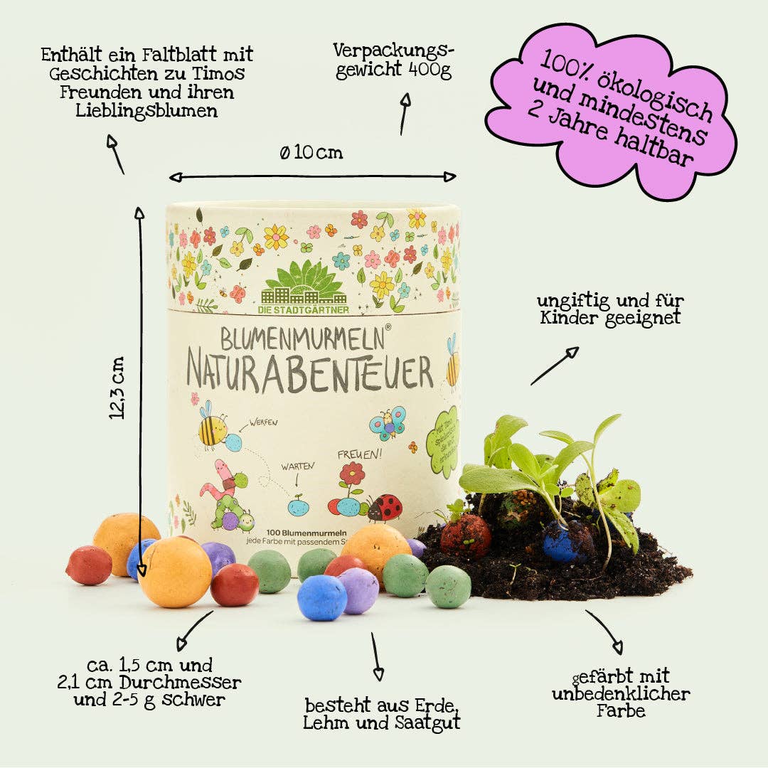 Blomsterkuler - Stor Pakke med 100 Frøkuler for Barn