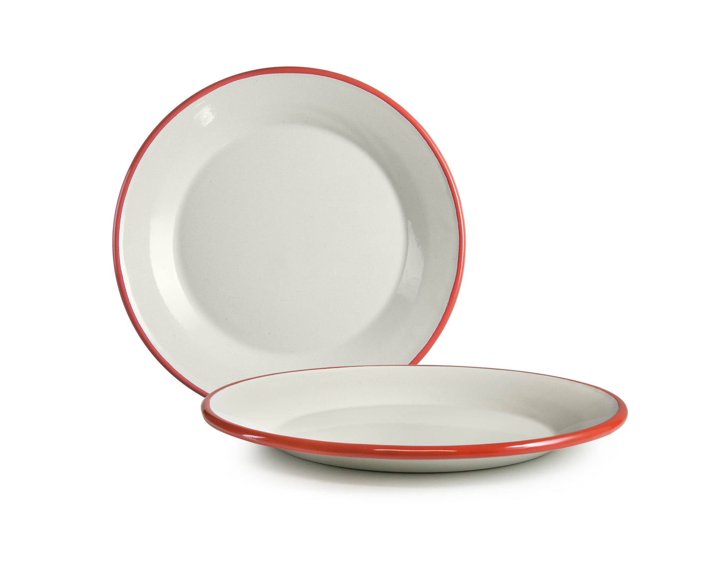 Fat - rød kant - 18 cm