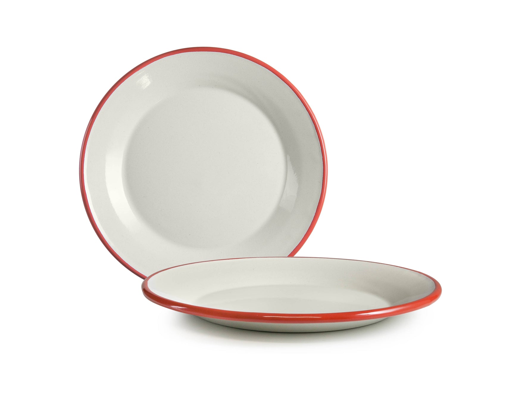 Fat - rød kant - 18 cm