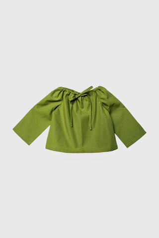 Esther bluse i bomull – justerbar snor