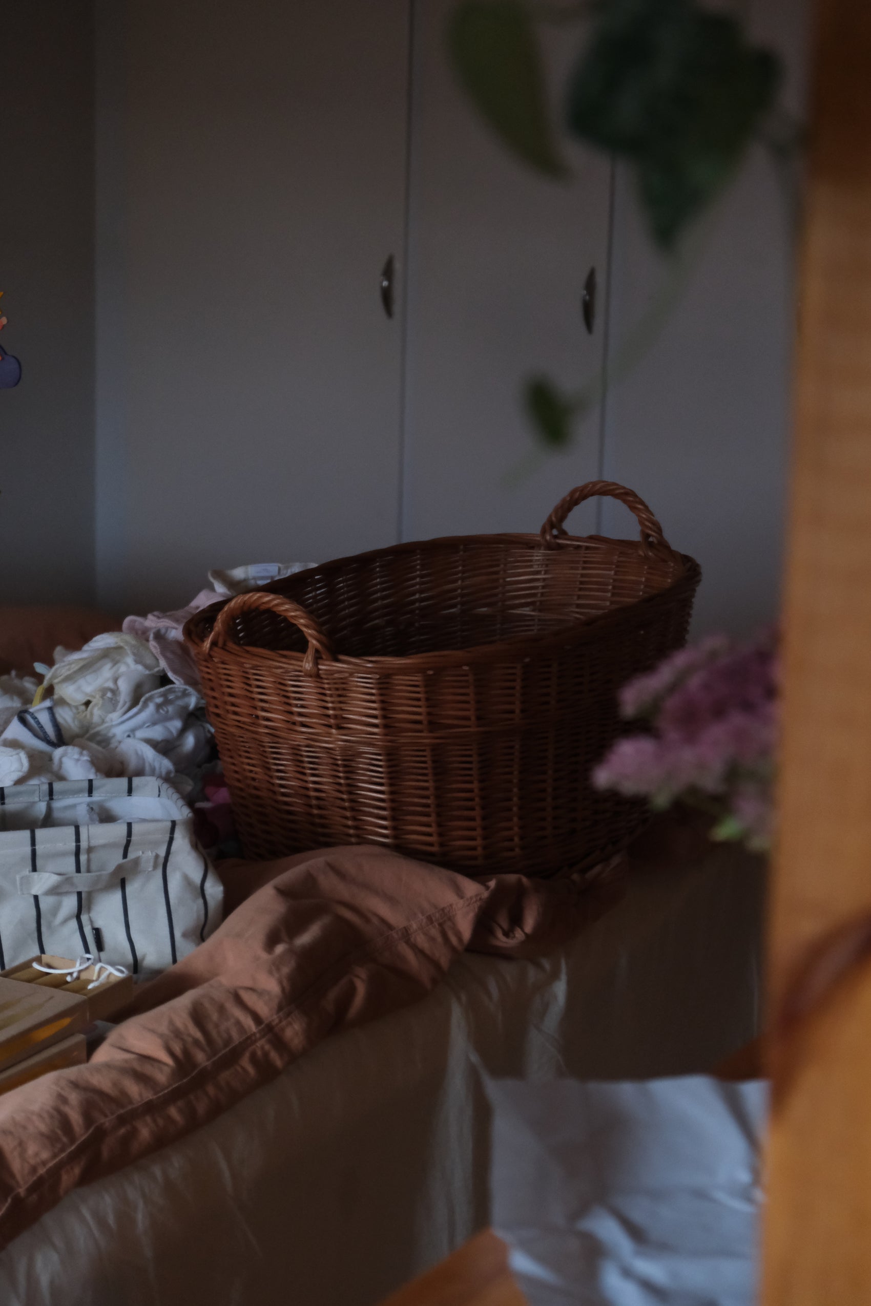 Avlang kurv med håndtak - 60cm