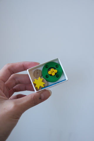 Adventskrans i fyrstikkeske