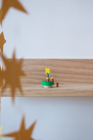 Adventskrans i fyrstikkeske