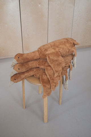 Gås med varme/kjølepute - stor - rust