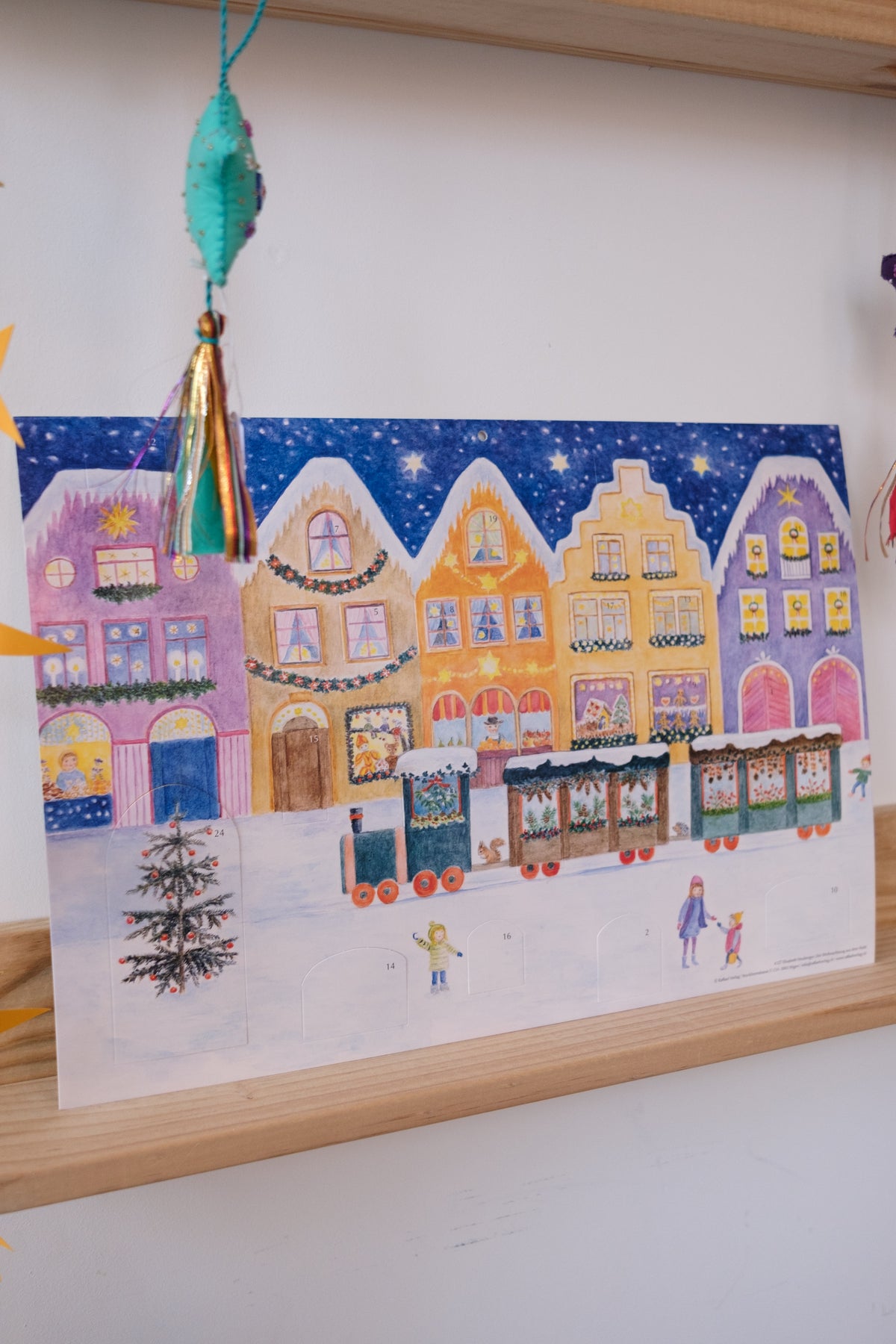 Medium papirkalender - Julebyen