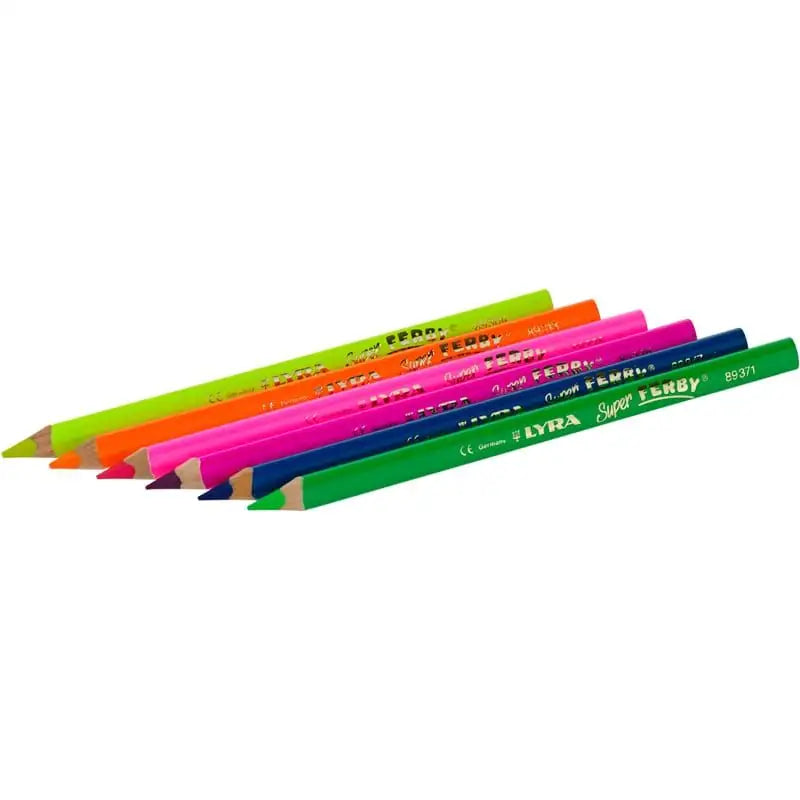Lyra Super Ferby fargeblyanter neon 6 stk