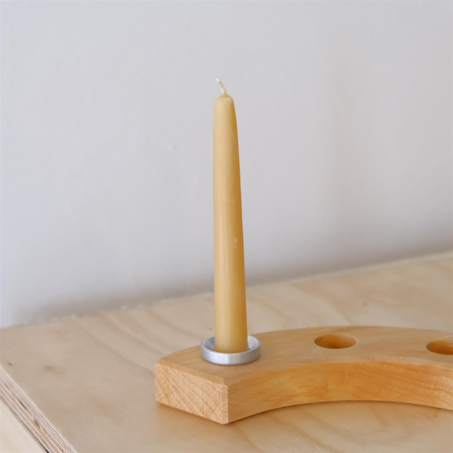 Enkelt bivokslys til bursdagsring - 12cm