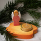 Candle holder with Angel red