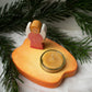 Candle holder with Angel red