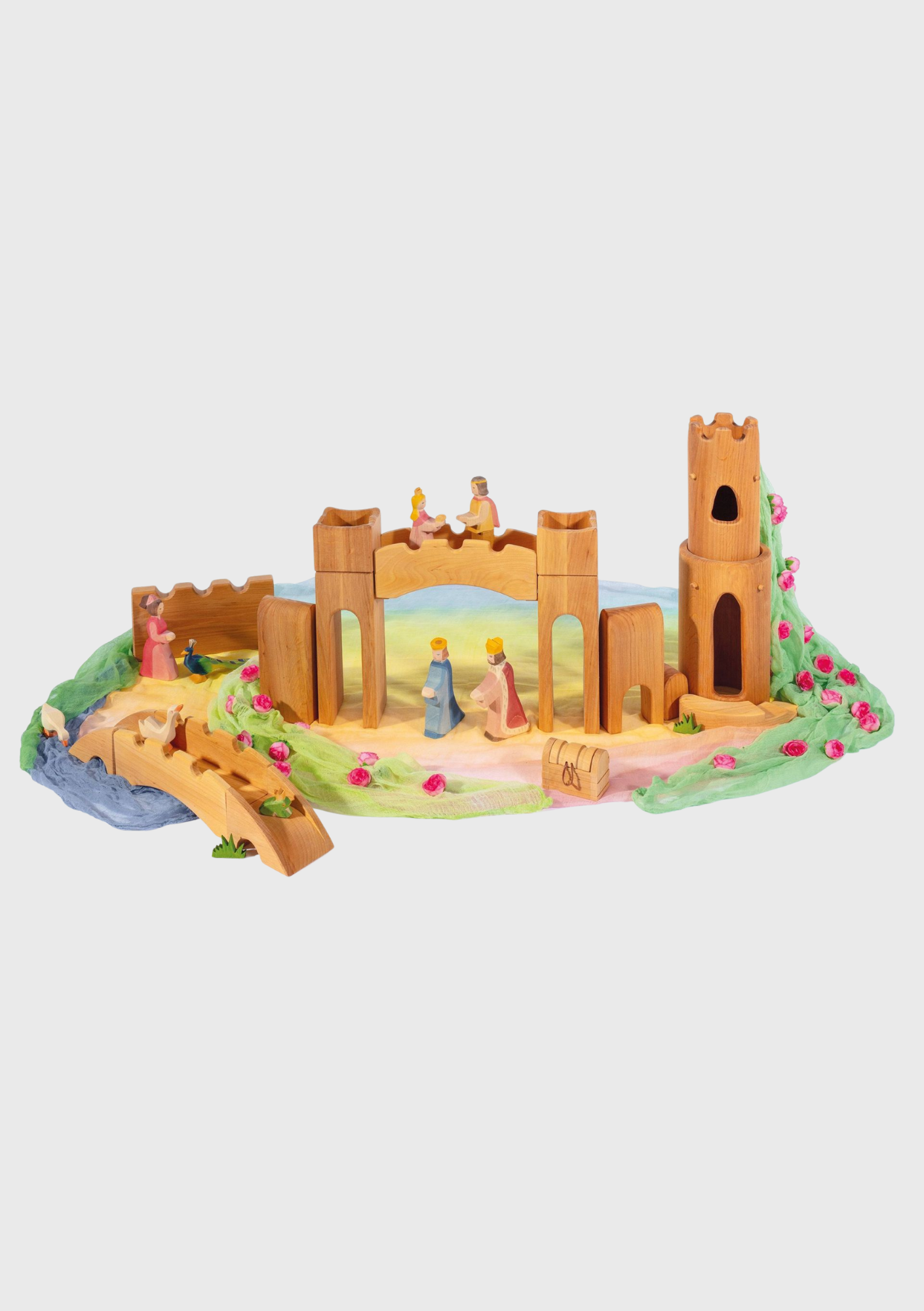 Gateway-set with two towers and wharf