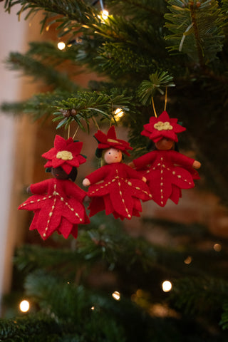 Liten julestjerne - hengeullfigur