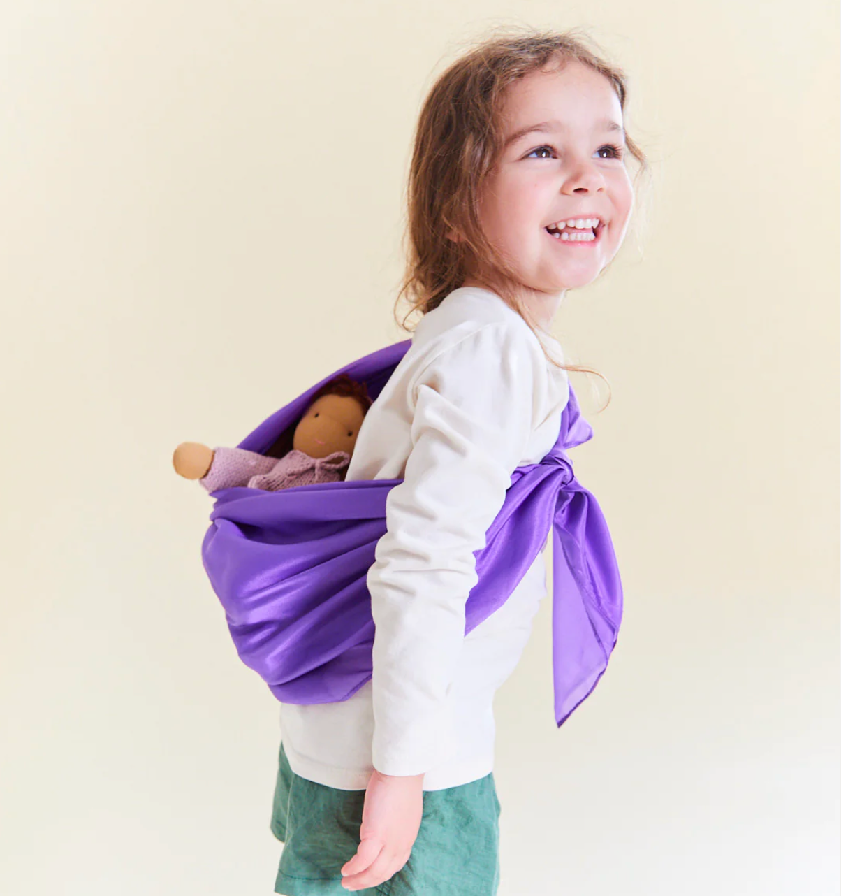 Medium lekesilke - ensfarget - 88cm