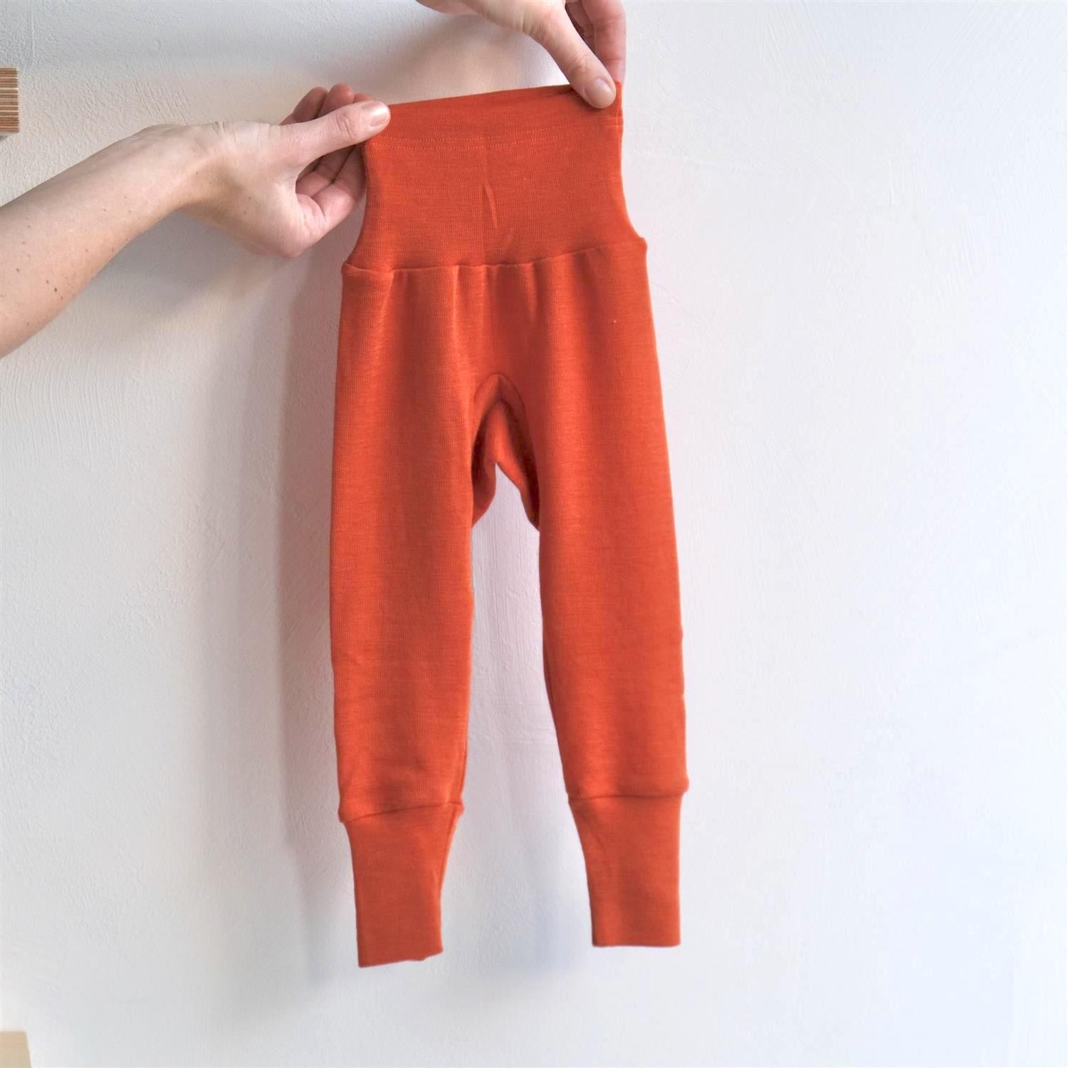 Bukse - høyt liv - ull/silke