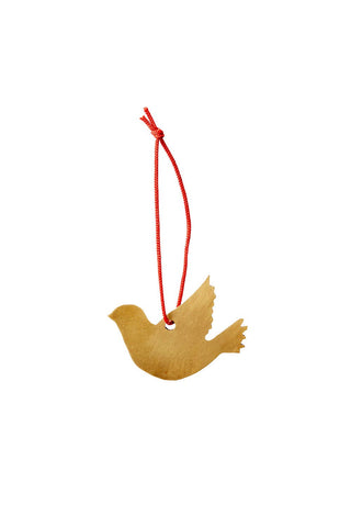 Fugl i messing - juletrepynt