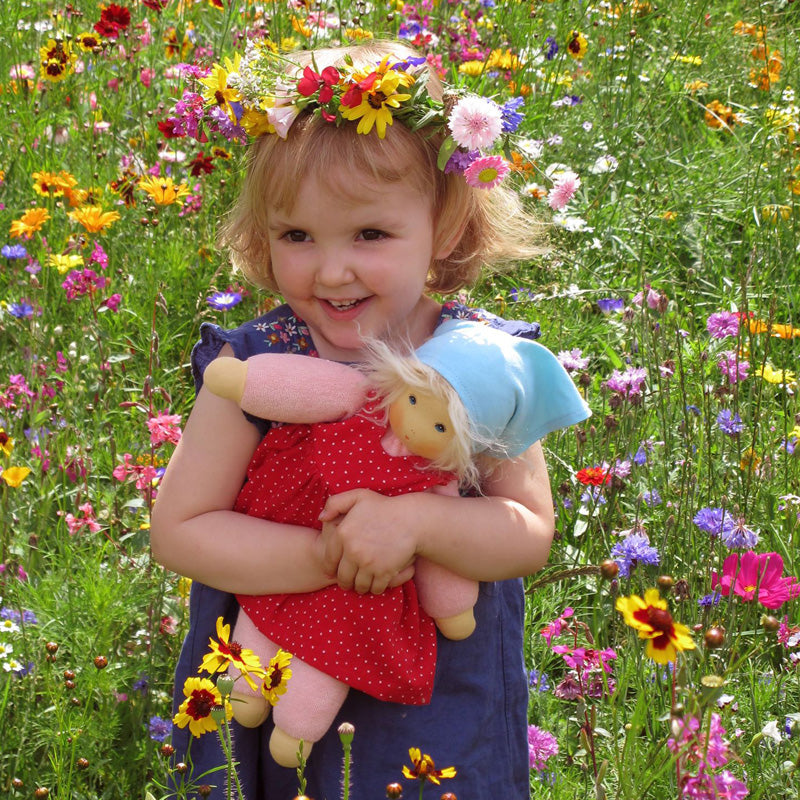 Sommerbarn - rød scout - 35cm