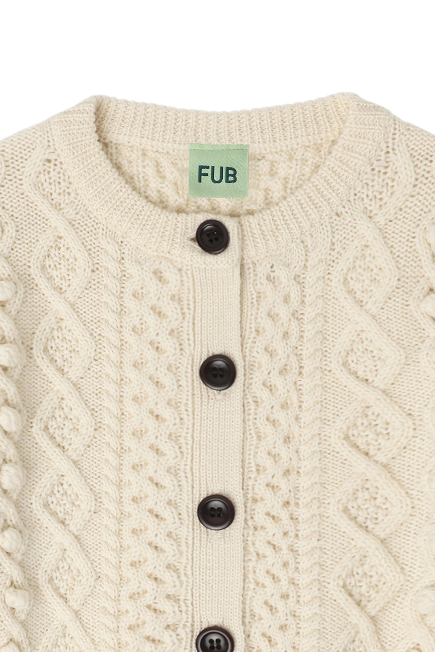 Aran Cardigan i merinoull