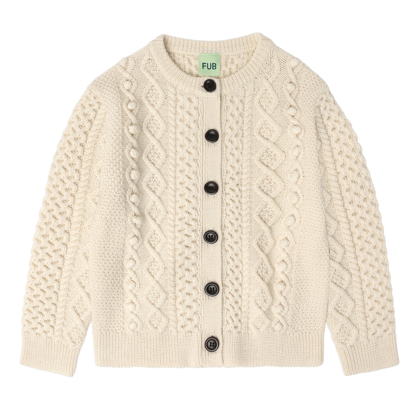 Aran Cardigan i merinoull