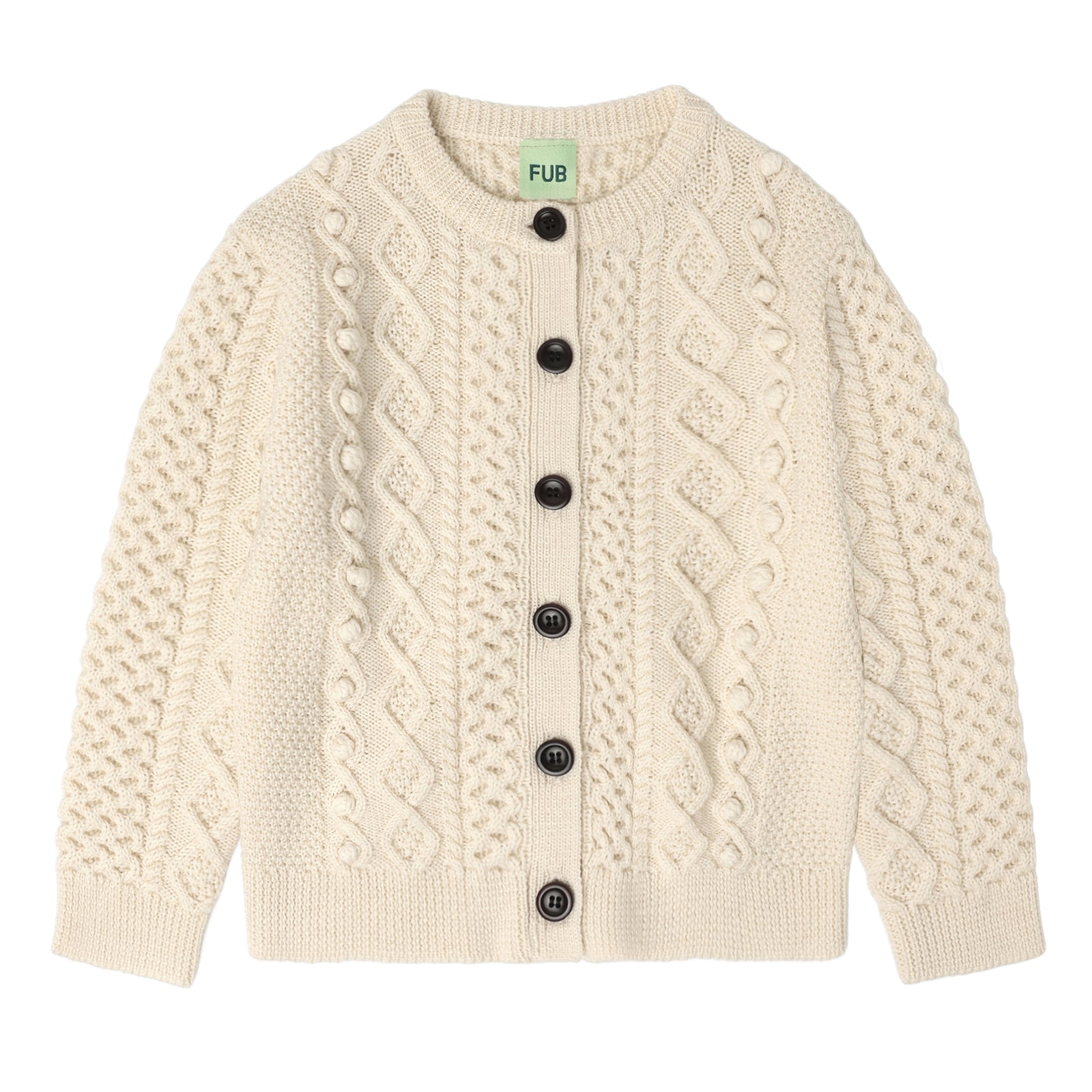 Aran Cardigan i merinoull