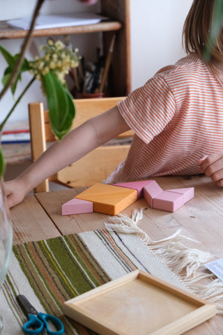 Tangram med oppskriftshefte