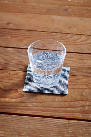 Brikke i lin - Houndstooth