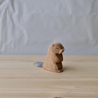 Beaver sitting - trefigur