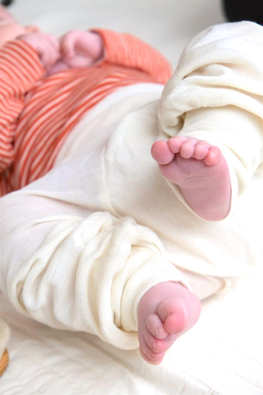 Bukse - høyt liv - ull/silke