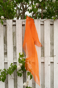 Lekesilke - 55x180cm - tangerine